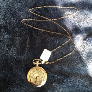 NWT Clock Necklace